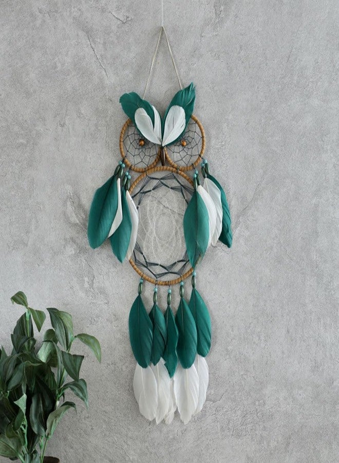 Sdjdhej Owl Dream Catcher for Kids,Sdjdhej 1Pcs Owl Dream Catcher with Feather Hanging Decorations Home Ornament Birthday Festival Craft Gift for Girls Kids Women - Image 4